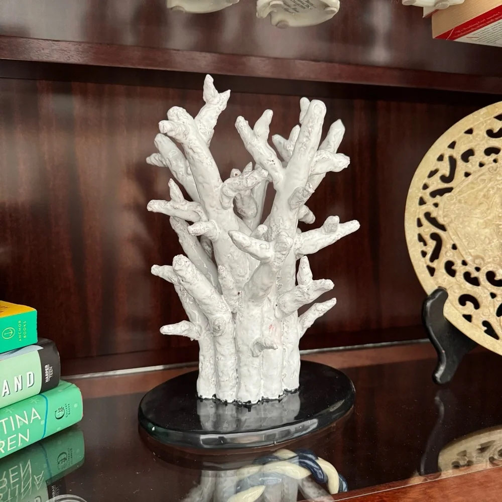 Abigails Italian Faux Coral Sculpture NWT Coastal Decor